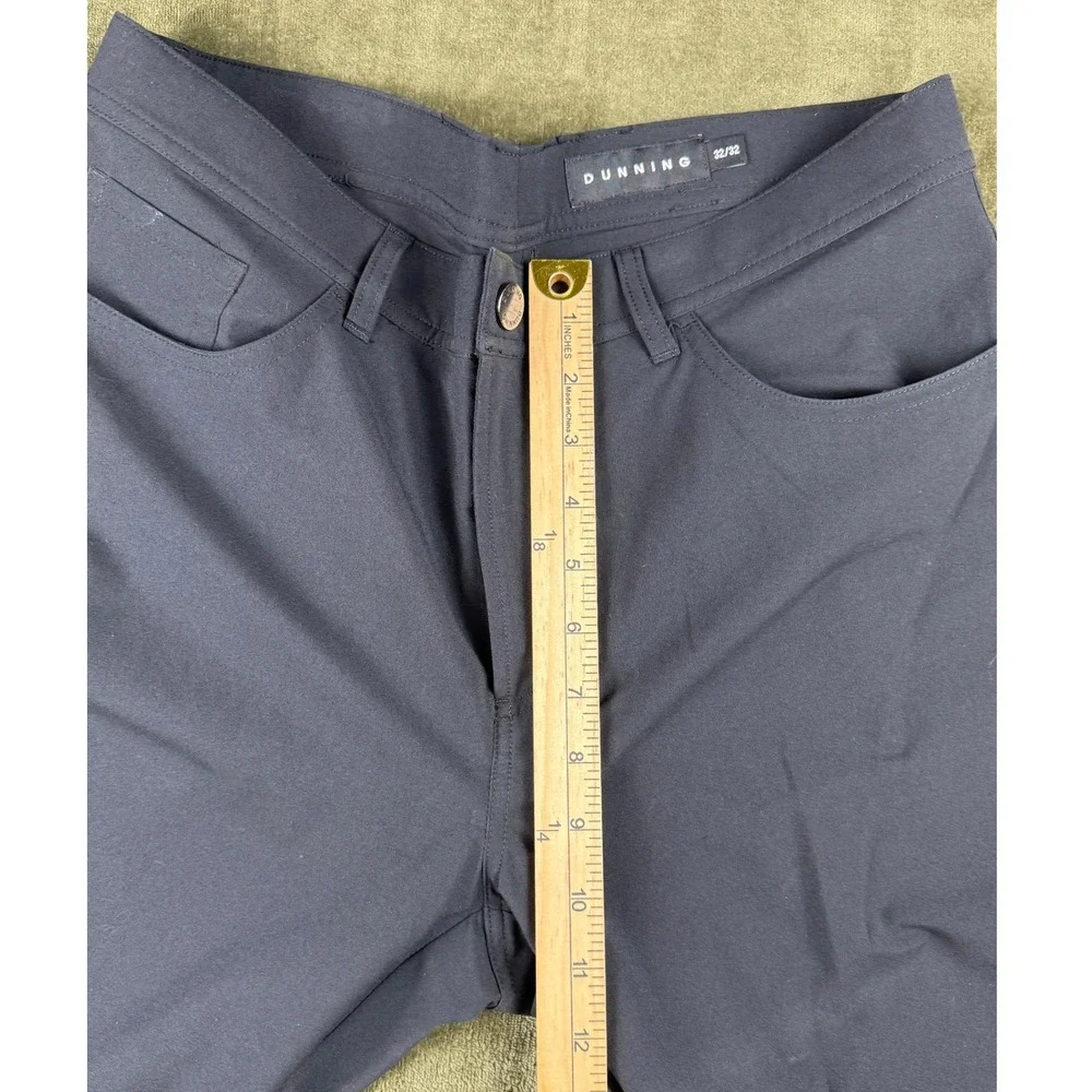 Dunning Golf Everbest Mens 32x32 Navy Blue Technical 5-Pocket Pants DN801111